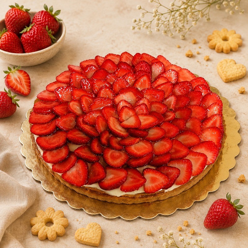 Torta Crostata fragole