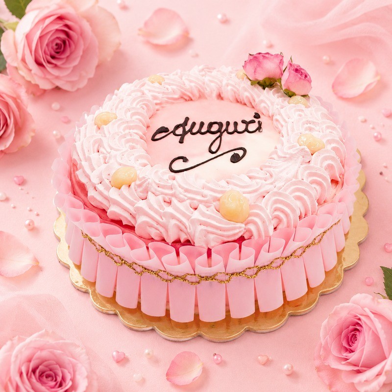 Torta sfumata rosa