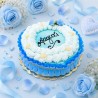 Torta sfumata azzurra