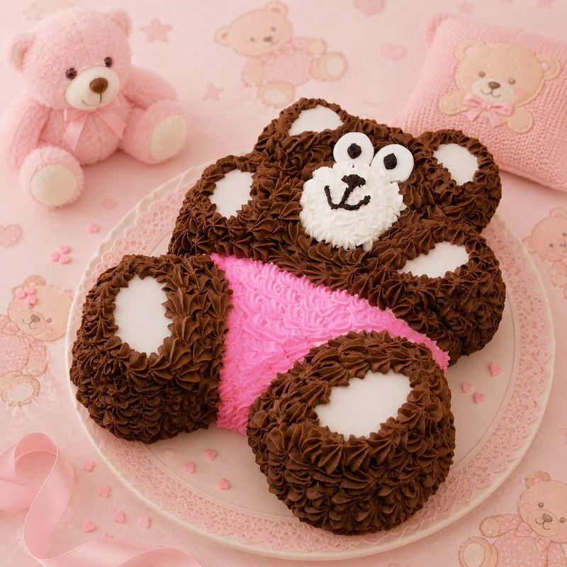 Torta Orsetto rosa