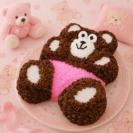 Torta Orsetto rosa