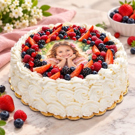 Torta Chantilly Frutti di Bosco con foto
