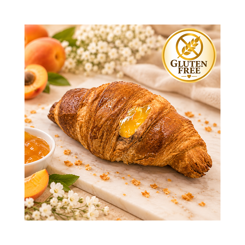 Croissant all’albicocca senza glutine