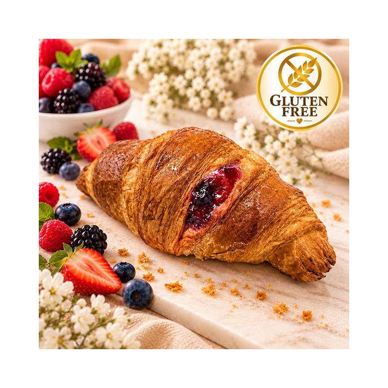 Croissant ai frutti di bosco senza glutine