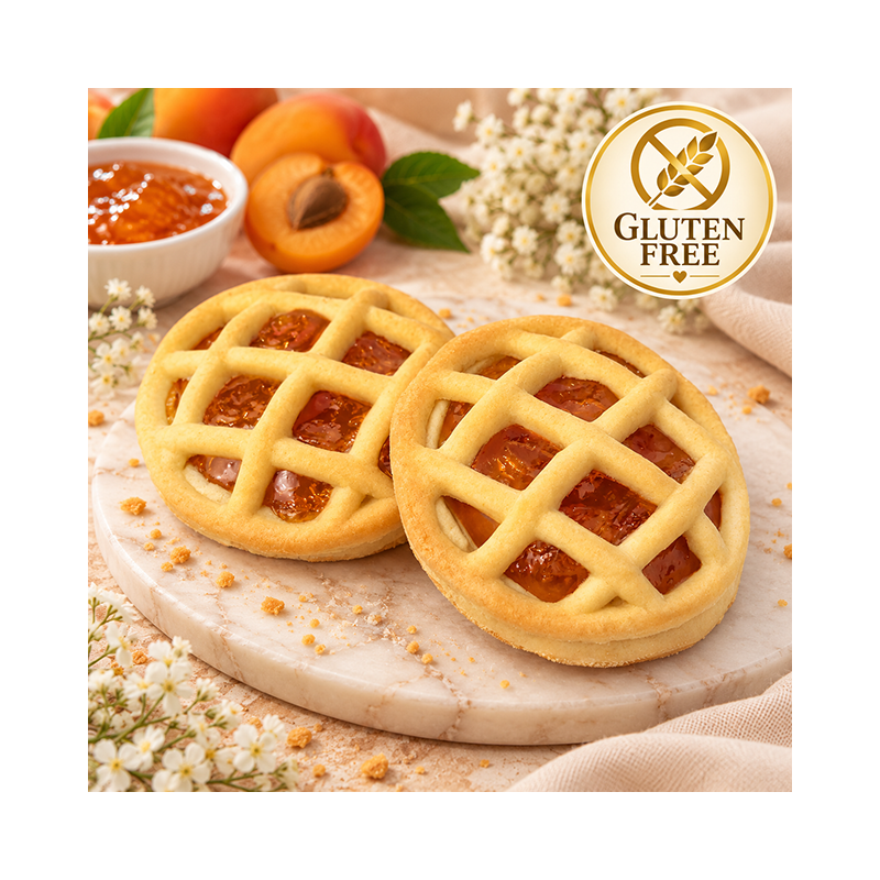 Crostatina all’albicocca senza glutine