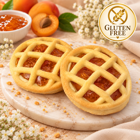 Crostatina all’albicocca senza glutine