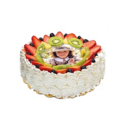 Torta chantilly frutta con foto