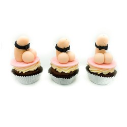 Cup Cake Fallo Stanco in linea sfondo bianco